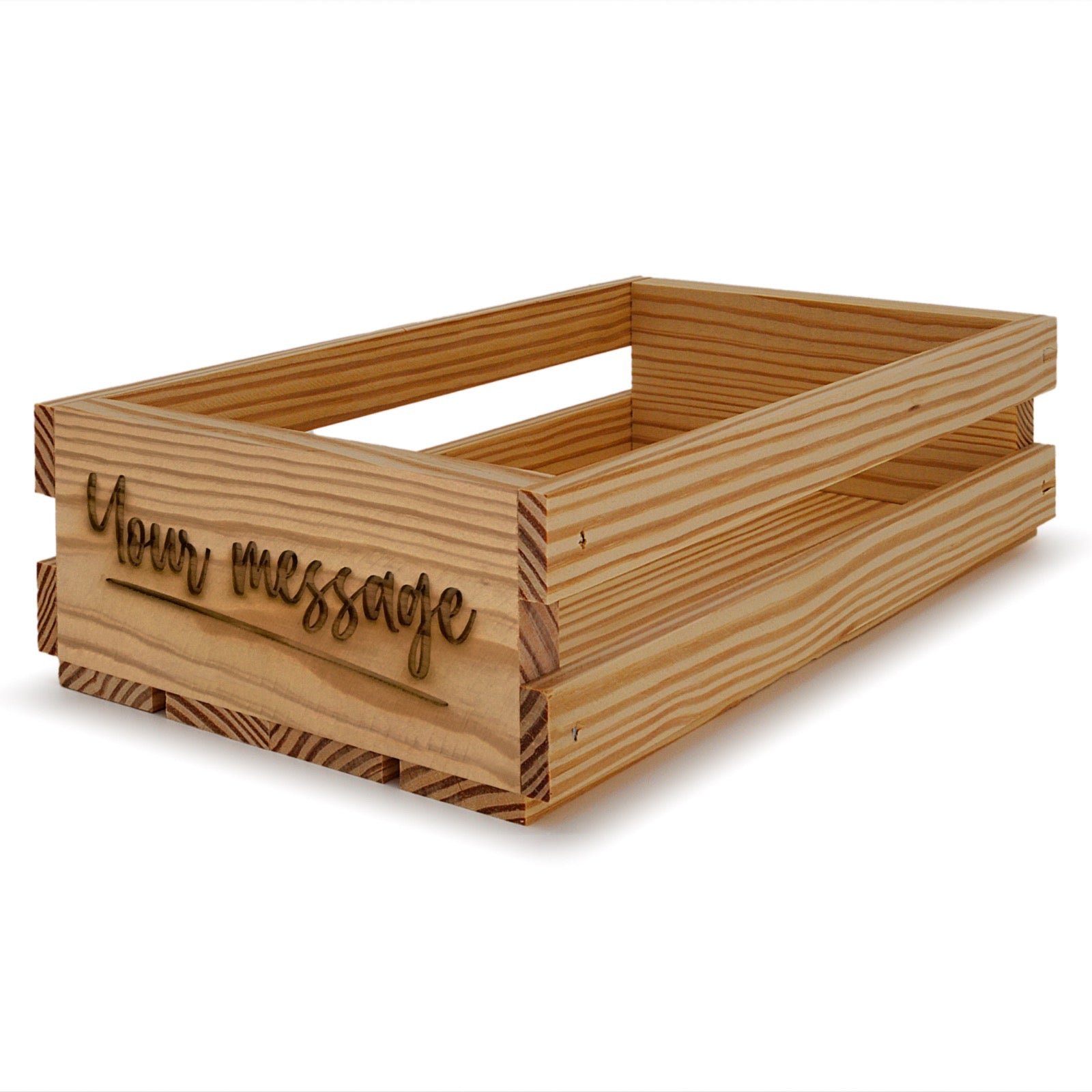 Small wooden crates 13x7.5x3.5 your message included, 6-SS-13-7.5-3.5-ST-NW-NL, 12-SS-13-7.5-3.5-ST-NW-NL, 24-SS-13-7.5-3.5-ST-NW-NL, 48-SS-13-7.5-3.5-ST-NW-NL, 96-SS-13-7.5-3.5-ST-NW-NL