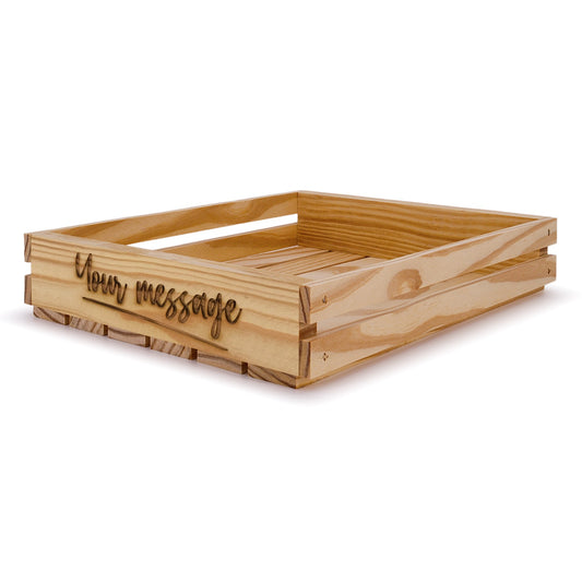 Small wooden crates 14x12x2.5 your message included, 6-SS-14-12-2.5-ST-NW-NL, 12-SS-14-12-2.5-ST-NW-NL, 24-SS-14-12-2.5-ST-NW-NL, 48-SS-14-12-2.5-ST-NW-NL, 96-SS-14-12-2.5-ST-NW-NL
