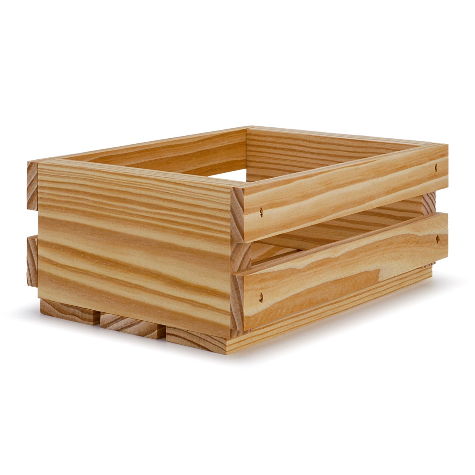 Empty Gift Crates - Unfinished Wood Crates Bulk 8x6x3.5”