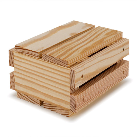 Small wooden crates with lid 4x4x2.5, 6-SS-4-4-2.5-NX-NW-LL, 12-SS-4-4-2.5-NX-NW-LL, 24-SS-4-4-2.5-NX-NW-LL, 48-SS-4-4-2.5-NX-NW-LL, 96-SS-4-4-2.5-NX-NW-LL