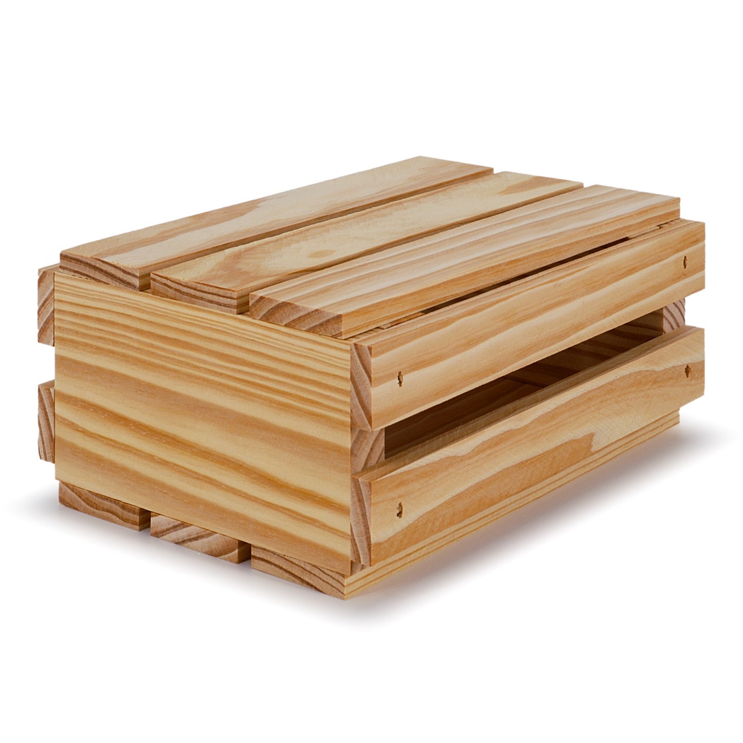 Small wooden crates with lid 8x6x3.5, 6-SS-8-6-3.5-NX-NW-LL, 12-SS-8-6-3.5-NX-NW-LL, 24-SS-8-6-3.5-NX-NW-LL, 48-SS-8-6-3.5-NX-NW-LL, 96-SS-8-6-3.5-NX-NW-LL