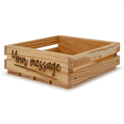 Small wooden crates 8x8x2.5 your message included, 6-SS-8-8-2.5-ST-NW-NL, 12-SS-8-8-2.5-ST-NW-NL, 24-SS-8-8-2.5-ST-NW-NL, 48-SS-8-8-2.5-ST-NW-NL, 96-SS-8-8-2.5-ST-NW-NL